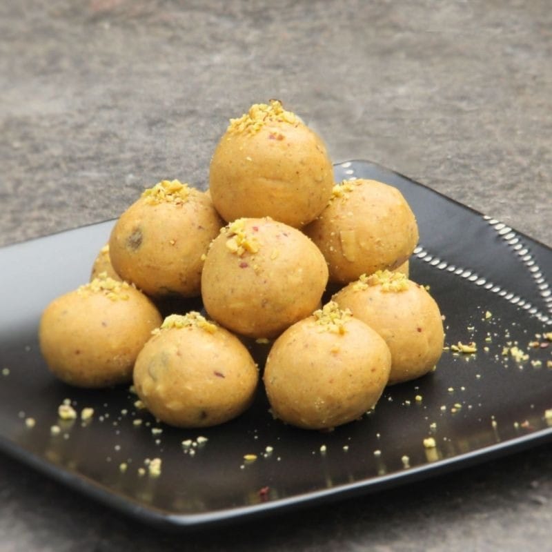 "Dry Fruit Besan Laddu – premium Indian sweet with gram flour and dry fruits